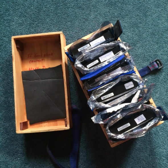 There are currently 12.5 TB of drives in this relatively small box my dad made for me.