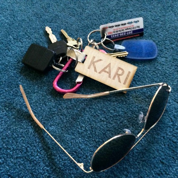 Made a keychain for Kari...not that she really needed another one...