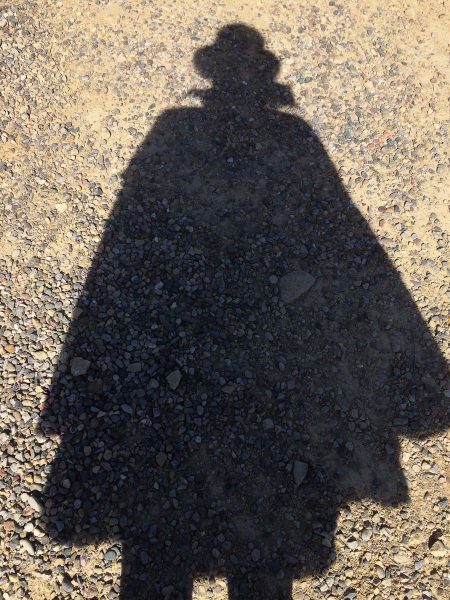 ...and another selfie. My darkcloth for my camera is the cape from a Halloween costume my mother made for me when I was a kid.