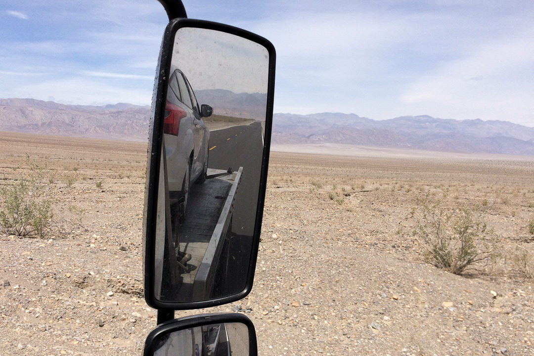 This is not how I planned to leave Death Valley.